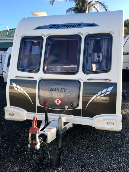Bailey Olympus caravan — after graphics detail
